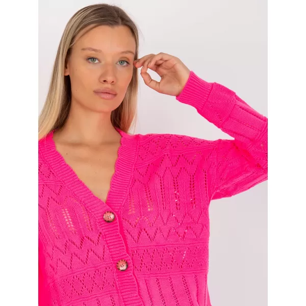  Dámský svetr RUE PARIS LC-SW-8022.04P FLUO PINK 