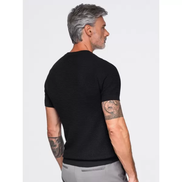  Pánské tričko OMBRE OM-TSCT-0303 BLACK 