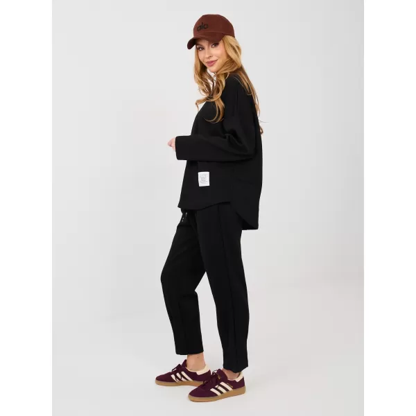  Dámská tepláková souprava RUE PARIS IT-KMPL-20583.09P BLACK 
