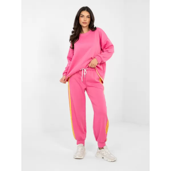  Dámská tepláková souprava RUE PARIS IT-KMPL-22216.75 DARK PINK 