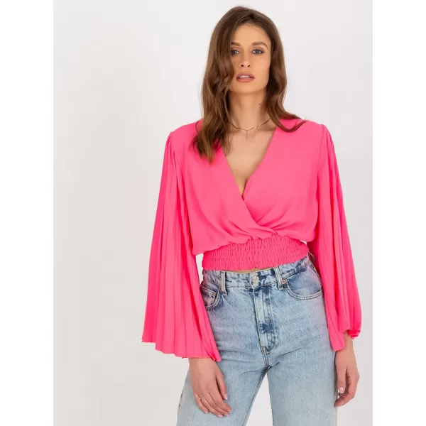 Dámská halenka ITALY MODA DHJ-BZ-16503.30X FLUO PINK 