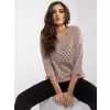 Dámská halenka RELEVANCE RV-BZ-0229.13P DARK BEIGE