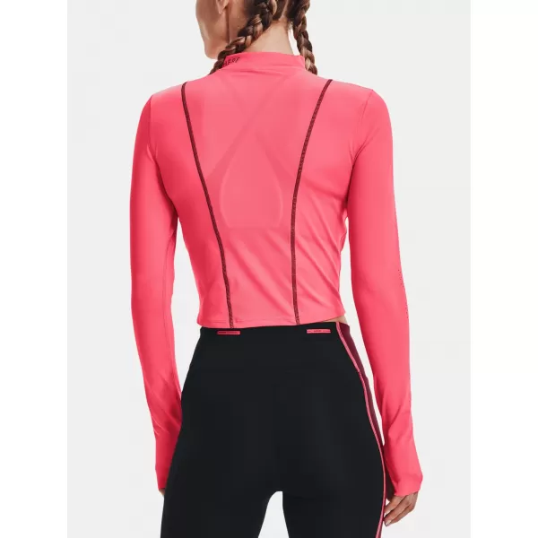  Dámské triko UNDER ARMOUR UA RUN ANYWHERE LASER LS 1365641-819 RŮŽOVÁ 