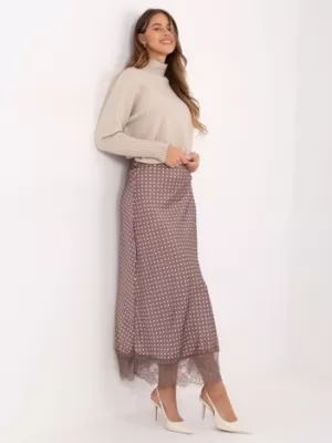 Dámská sukně RUE PARIS MI-SD-4213.52 DARK BEIGE