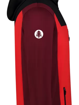 Pánská powerfleece mikina NORDBLANC SPRAWL NBSFM8333 ČERVENÁ