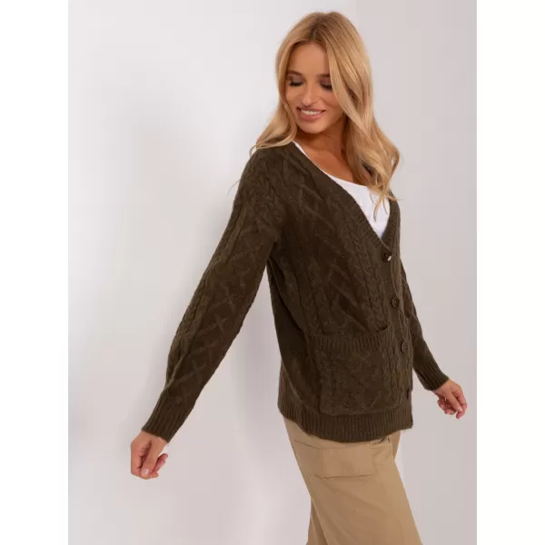  Dámský svetr WOOL FASHION ITALIA AT-SW-2358.31 KHAKI 