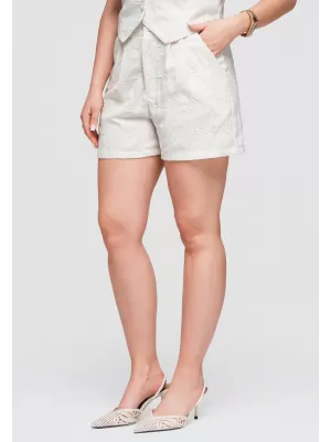 Dámské kraťasy OMBRE OW-ST-E0019 BEIGE