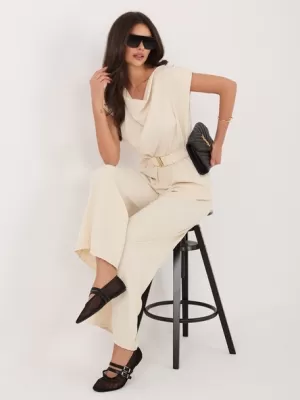Dámský overal ITALY MODA MI-KO-3125.14P LIGHT BEIGE