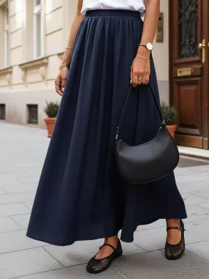 Dámská sukně DSTREET TMAVĚ MODRÁ