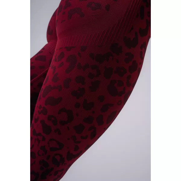 Dámské legíny NEBBIA PRIMAL 849 BORDO LEOPARD 