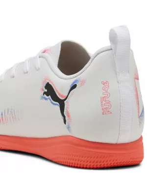 Dětské sálovky PUMA FUTURE 8 PLAY IT JR 108627-01 WHITE/BLACK/GLOWING RED