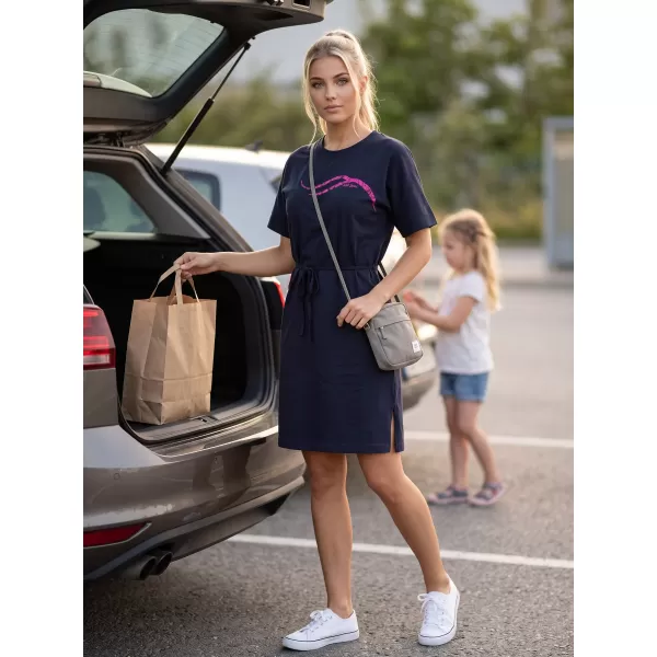  Dámské šaty ALTISPORT ALW001816 NÁMOŘNÍ MODRÁ 