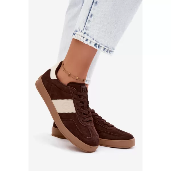  Dámské tenisky BIG STAR SHOES UU274008 BROWN/BEIGE 