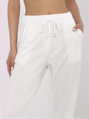 Dámské kalhoty ITALY MODA DHJ-SP-20523.66P ECRU