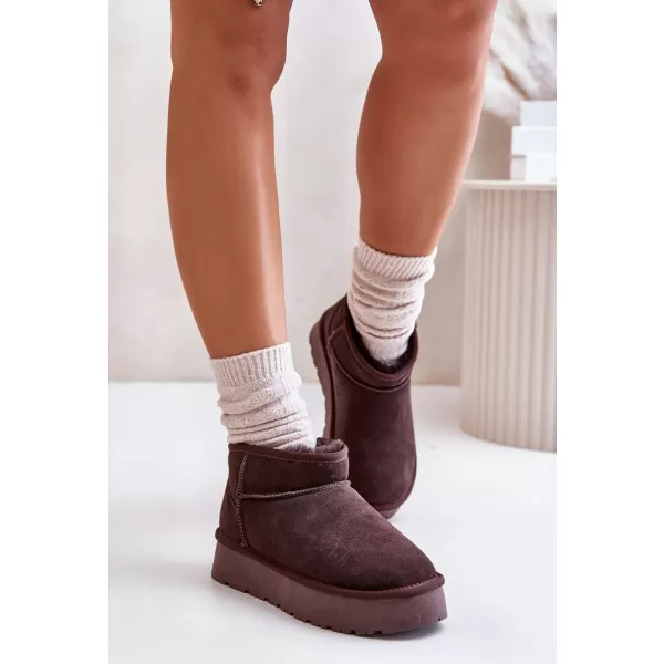  Dámské sněhule BOTO W5828 BROWN 