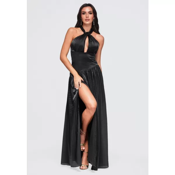  Dámské šaty LARICA LA-OM-DLR456 BLACK 