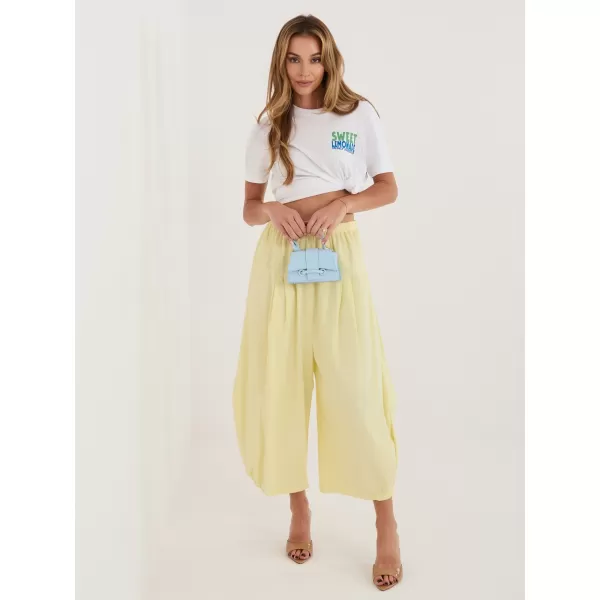  Dámské kalhoty ITALY MODA IT-SP-FL9321.96 BRIGHT YELLOW 
