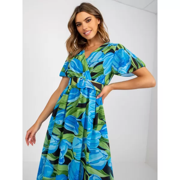  Dámské šaty ITALY MODA DHJ-SK-15967.54P BLACK AND BLUE 