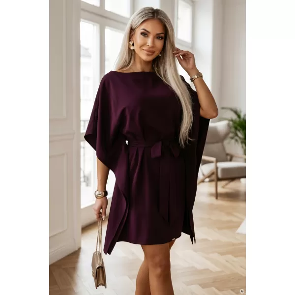 Dámské šaty NUMOCO 287-48 ZRALÁ ŠVESTKA 