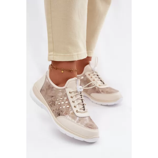  Dámské tenisky D&A GR61-5990 BEIGE 
