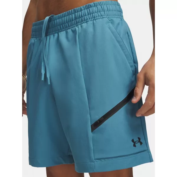  Pánské kraťasy UNDER ARMOUR UNSTOPPABLE WOVEN SHORTS 6009361-466 MODRÁ 