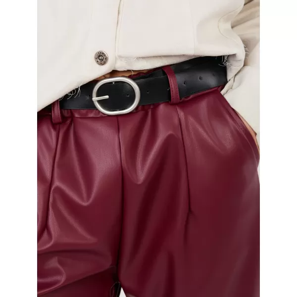  Dámské kalhoty RUE PARIS IT-SP-FL8576.06P DARK RED 