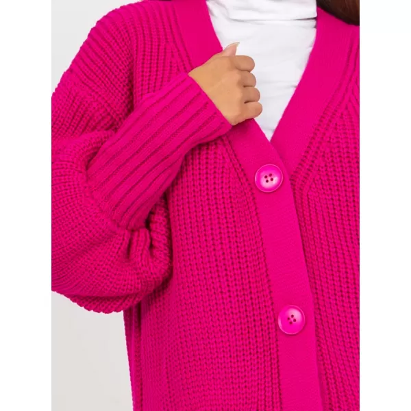  Dámský kardigan OCH BELLA TW-SW-BL-0100.38X FUCHSIA 