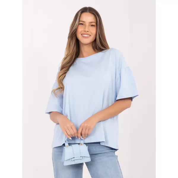  Dámské tričko RUE PARIS RV-BZ-A1230.12 LIGHT BLUE 