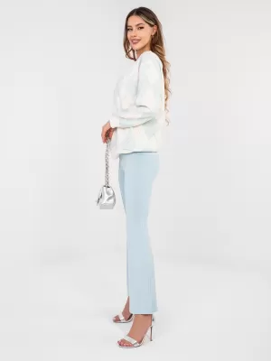 Dámské tepláky RUE PARIS RV-DR-A1060.81 LIGHT BLUE