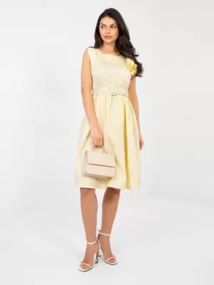 Dámské šaty RUE PARIS IT-SK-21861.86 BRIGHT YELLOW