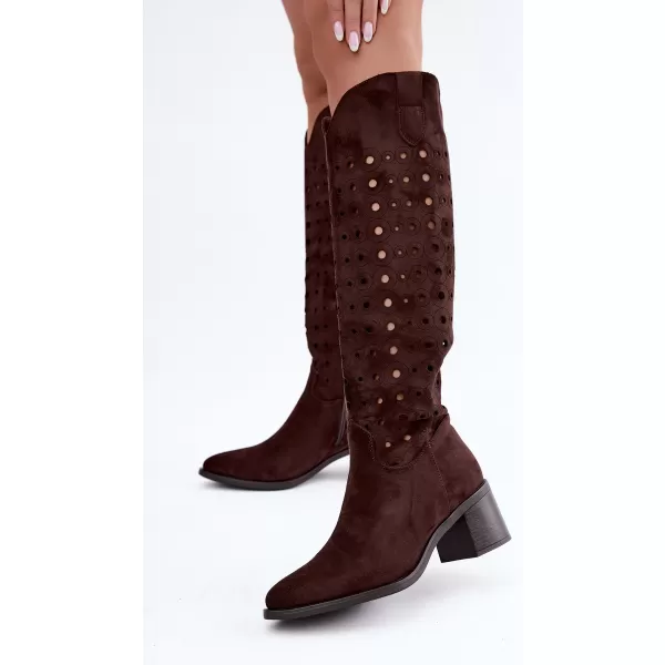  Dámské kozačky BOTO RMR2643-5 CHOCOLATE 