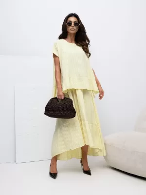 Dámská halenka ITALY MODA IT-BZ-FL10332.80 BRIGHT YELLOW