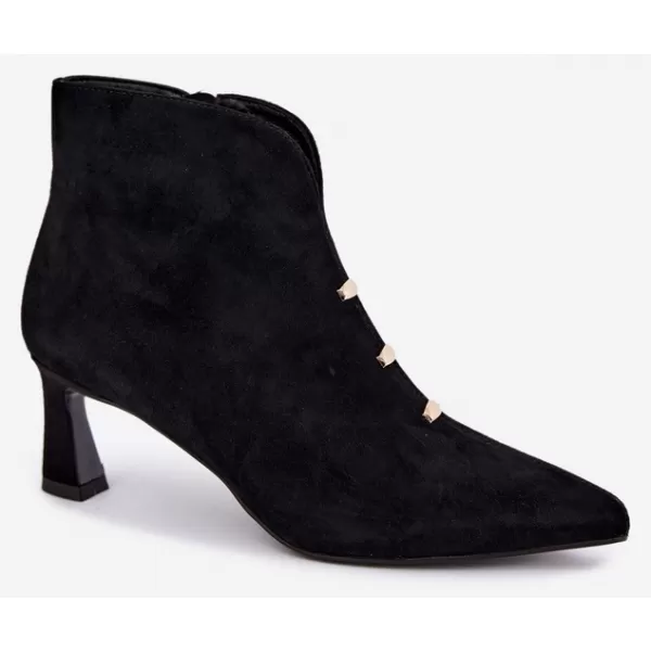  Dámské kotníkové boty D&A CR62-3496 BLACK 
