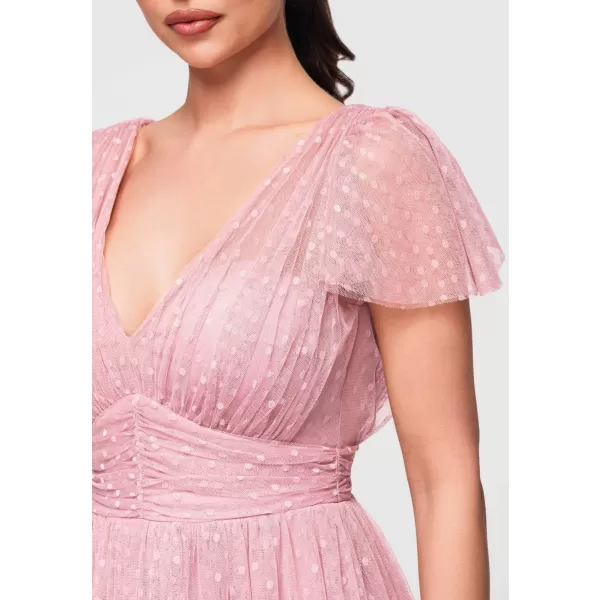  Dámské šaty LARICA LA-OM-DLR329 DARK PINK 