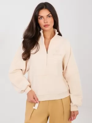 Dámská mikina FACTORY PRICE NS-BL-NS2579.18 LIGHT BEIGE