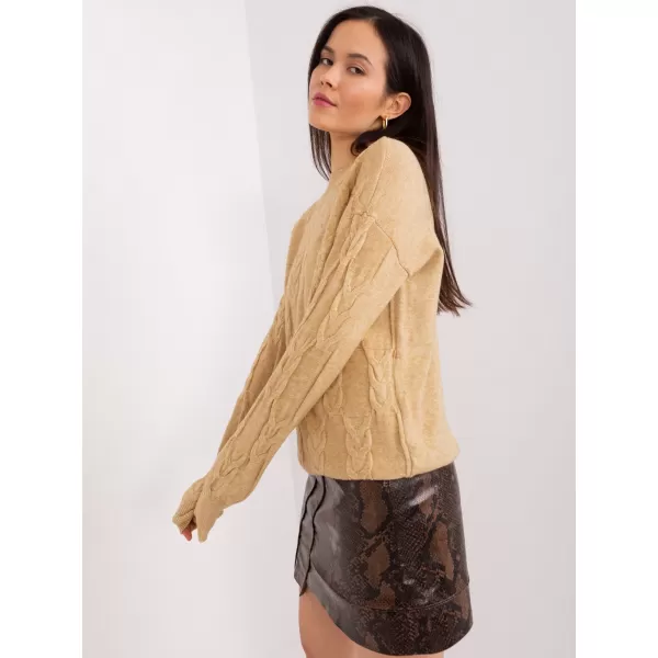  Dámský svetr WOOL FASHION ITALIA AT-SW-2340.22 CAMEL 