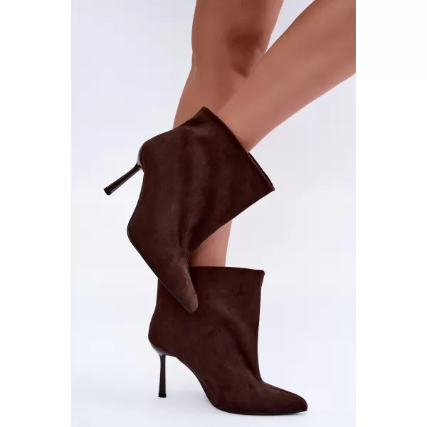  Dámské kotníkové boty BOTO CS070 CHOCOLATE 