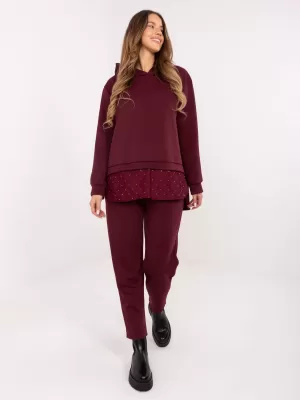 Dámský set ITALY MODA IT-KMPL-9860.61 BURGUNDY