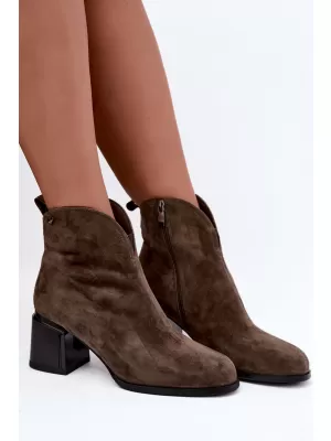 Dámské kotníkové boty VINCEZA 91178 BROWN