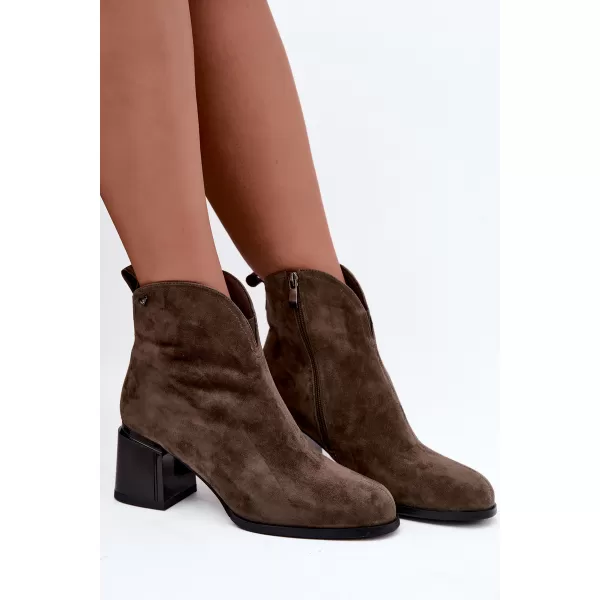  Dámské kotníkové boty VINCEZA 91178 BROWN 