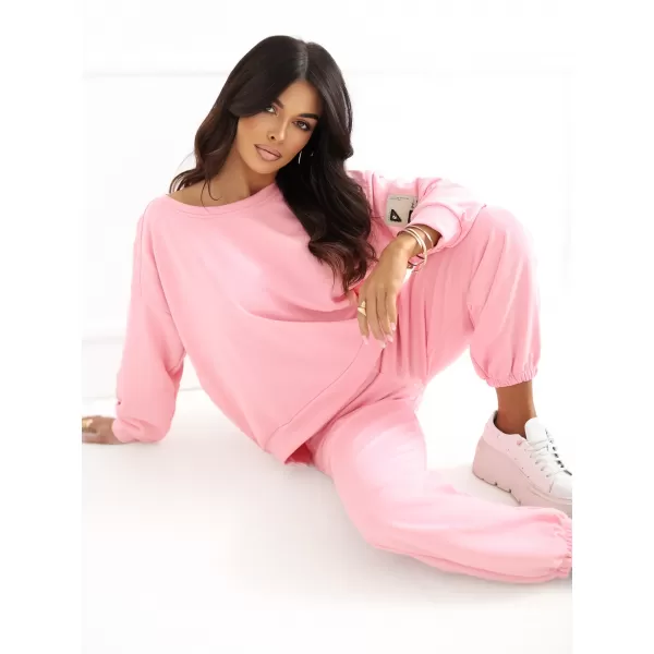  Dámský komplet RUE PARIS RV-KMPL-A1279.85 BRIGHT PINK 