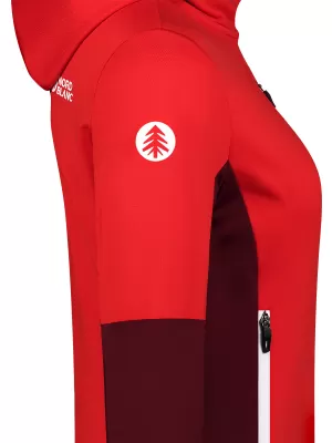 Dámská powerfleecová mikina NORDBLANC RAVINE NBSFL8336 ČERVENÁ