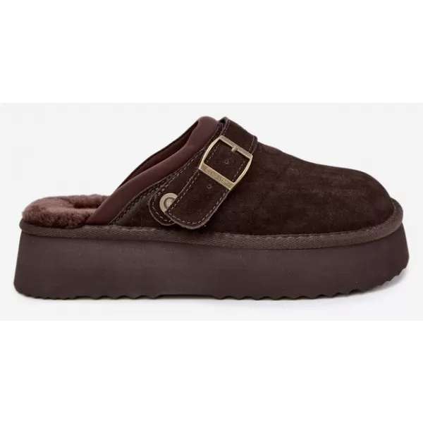  Dámské pantofle BIG STAR SHOES UU274697 BROWN/BEIGE 