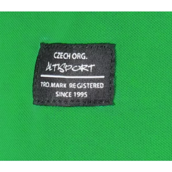  Pánské triko s límečkem ALTISPORT NP/ALMST90601 KELLY GREEN 