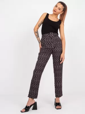 Dámské kalhoty ITALY MODA DHJ-SP-12787.07P NOIRE