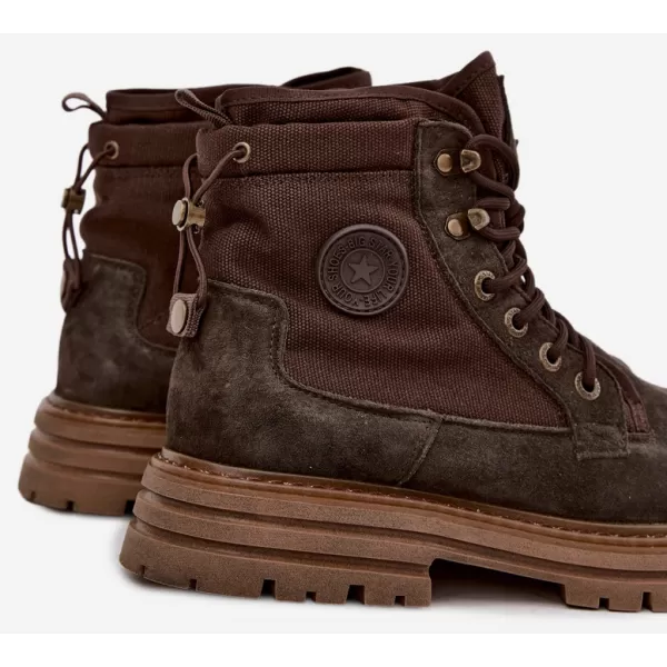  Pánské boty BIG STAR SHOES UU174254 BROWN/BEIGE SHADOWS 