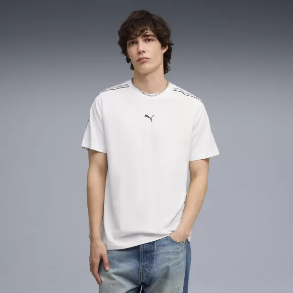  Pánské triko PUMA ESS TAPE TEE 69169302 PUMA WHITE 