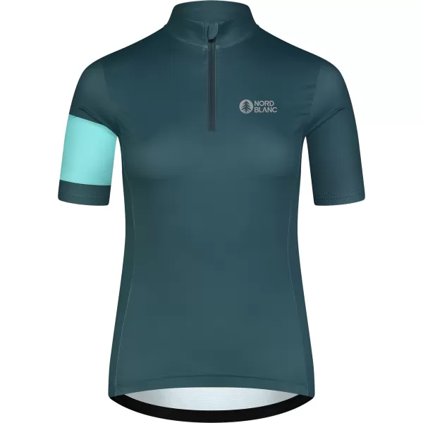  Dámský cyklo dres NORDBLANC ENTHUSIAST NBSLF8084 ZELENÁ 