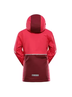 Dětská lyžařská bunda ALPINE PRO DEARO 3 RASPBERRY