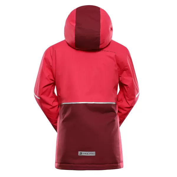  Dětská lyžařská bunda ALPINE PRO DEARO 3 RASPBERRY 
